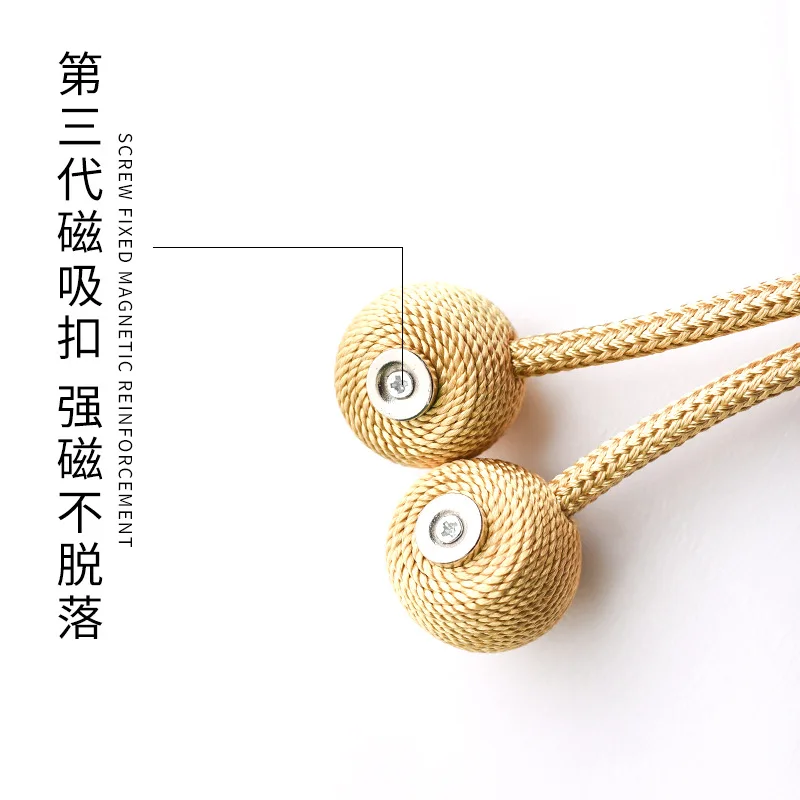 1/2Pcs Magnetic Curtain Clip Pearl Ball Curtains Holder Tieback Home Decor Hanging Ball Buckle Tie Back Room Accessories