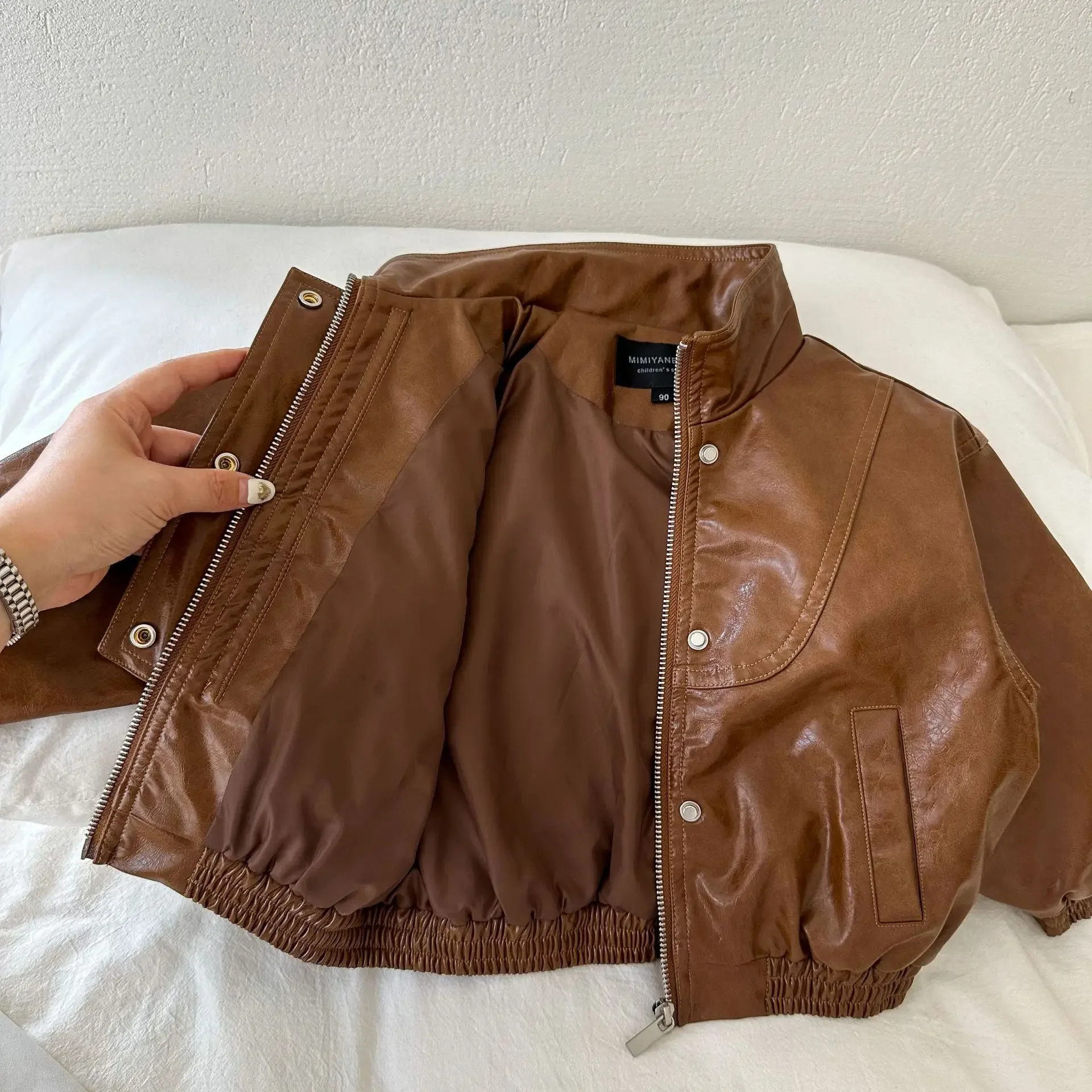 Leather Bomber Forever 21 Cropped Leather Jacket Forever 21