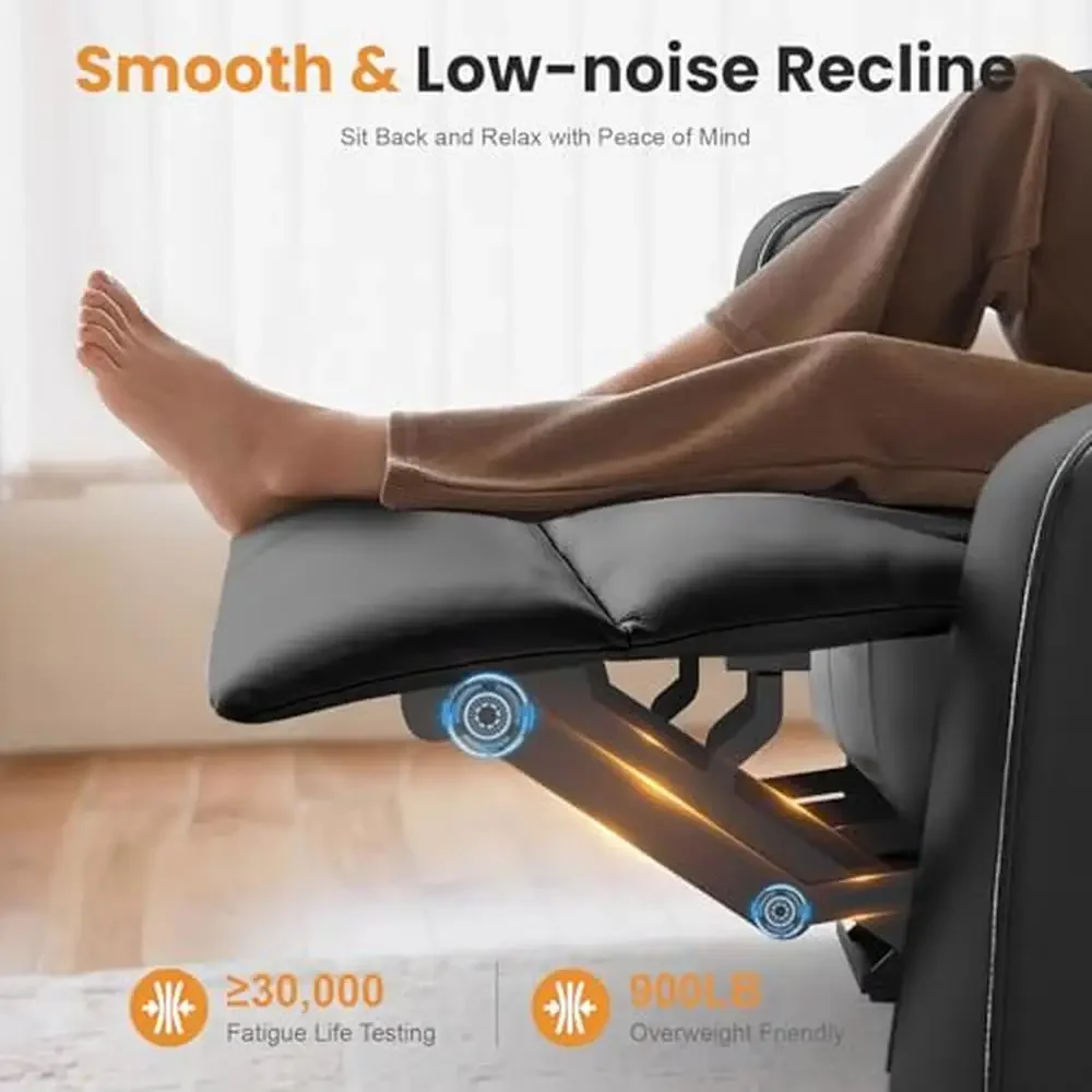 Leather Reclining Loveseat Sofa 3