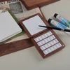 SeamiArt 1pc Black Walnut Wood Square Painting Box with Palette 0.5ml Half Pans for Watercolor Subpackage Storage Art Supplies 3