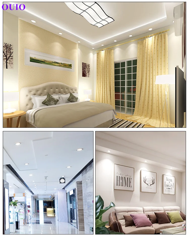 LED Downlight Recessed Ultra-thin 110V-240V Dimmable 5W7W9W12W15W18W 24W30W Supermarket