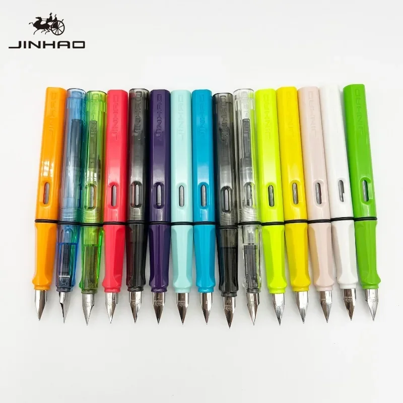 JINHAO 619 Fountain Pen High Quality Colors Student F EF Nib Ink Pen Calligraphy Pen Stationery School Office Supplies 3
