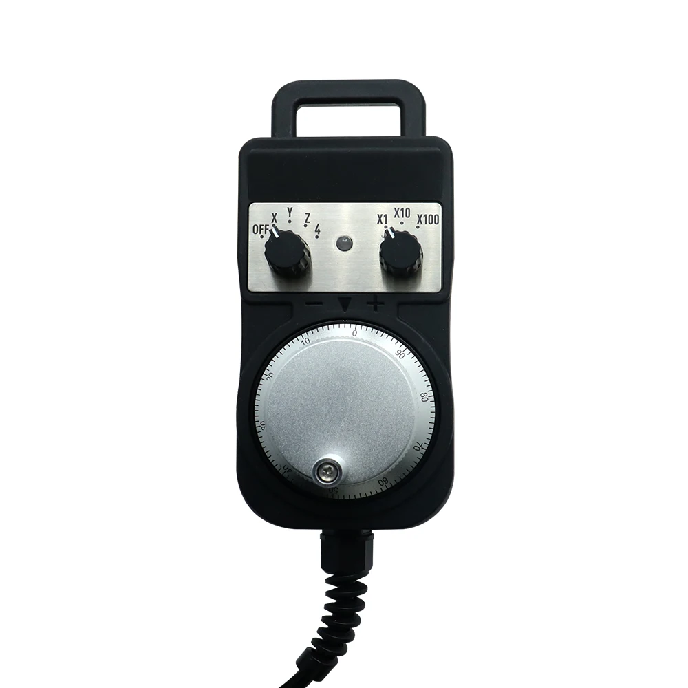 CNC Handwheel HLTNC 4/6 Axis MPG Handwheel 100PPR 5-24V Electronic Handheld Pulse Generator Without emergency stop For CNC Router Machine