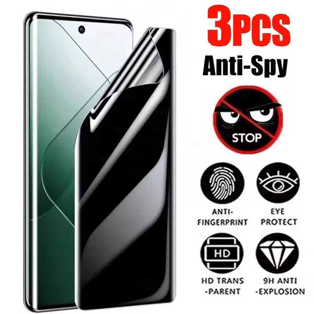 Triple Pack Privacy Hydrogel Screen Protector Film - Enhanced Privacy and Sensor Functionality