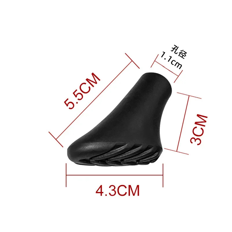 6Pcs Trekking Pole Climb Outdoor Camp Nordic Walk Stick Hike Protector Cap Tip Rubber Replacement Alpenstock