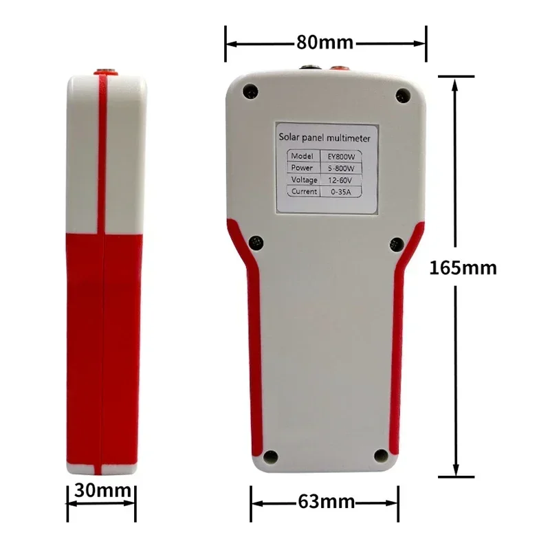EY800W LCD Photovoltaic Panel Multimeter Auto/ Manual MPPT Solar Panel MPPT Tester Voltage Testing Tool 800W 35A