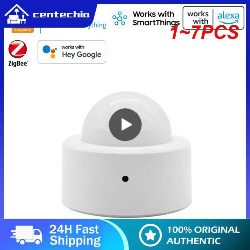 

1~7PCS Tuya ZigBee PIR Motion Sensor Automation Human Body Infrared Detector Wireless Mini Security with Smart Life Gateway Hub