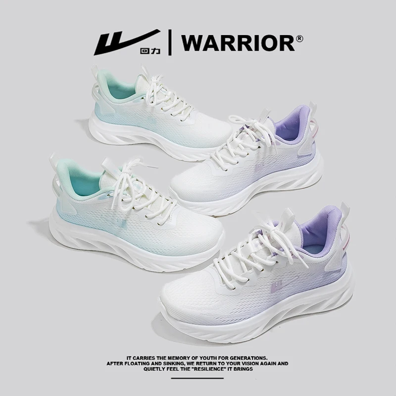 WARRIOR Women's Sports Specific Running Shoes Design Gradient Mesh Breathable Lightweight Walking Shoes Leisure Gym Sneaker 4