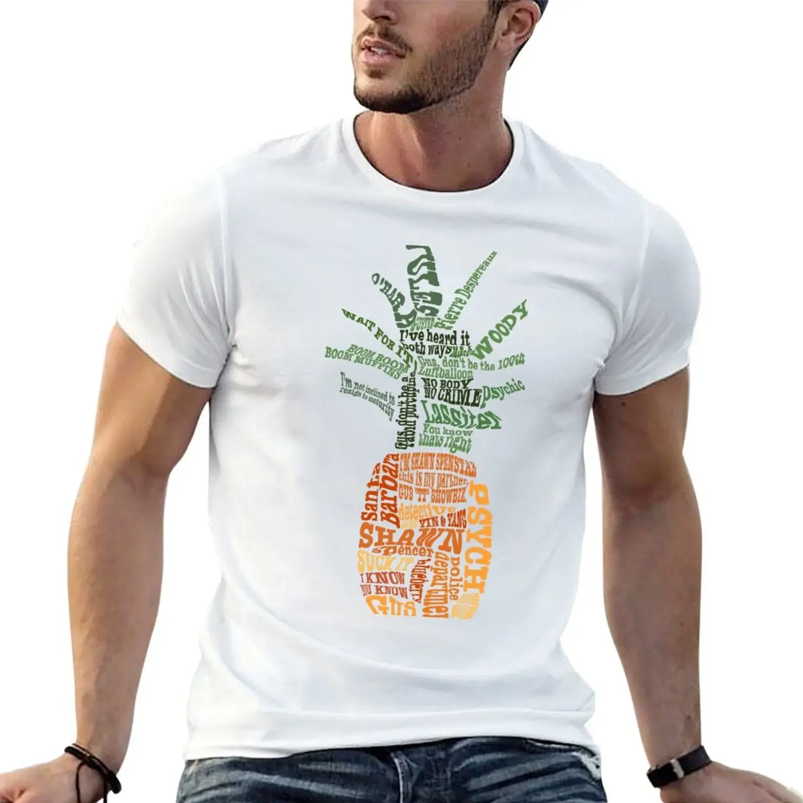 

Psych T-shirt animal prinfor boys anime vintage t shirts for men pack