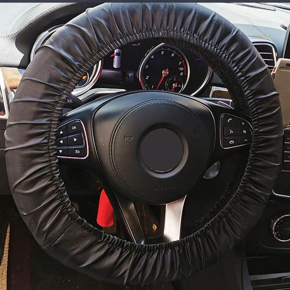 Car Steering Wheel Cover Dust-proof Universal Oxford Cloth Repair Protection Parts