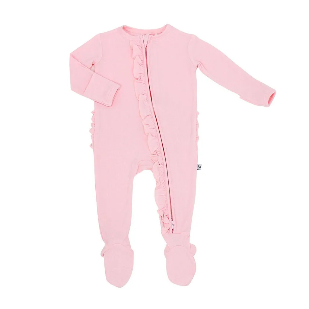 Baby Girl Going Home Outfit Zipper Sleeper Neonato Ava Light Pink One Piece Zipper Baby Outfit Coming Home Brand New Baby Shower