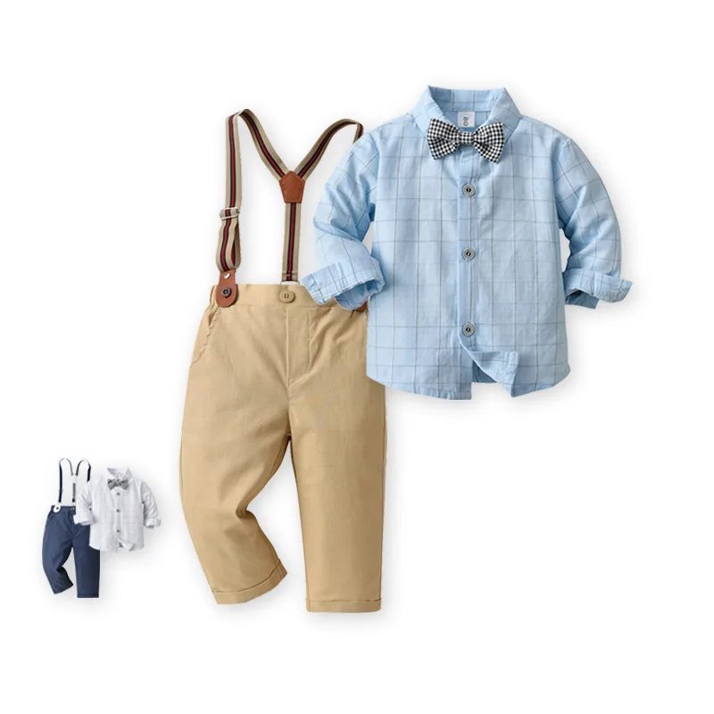 

Wholesale British Two-Piece Suit Spring and Autumn Long Sleeve Boys Suit