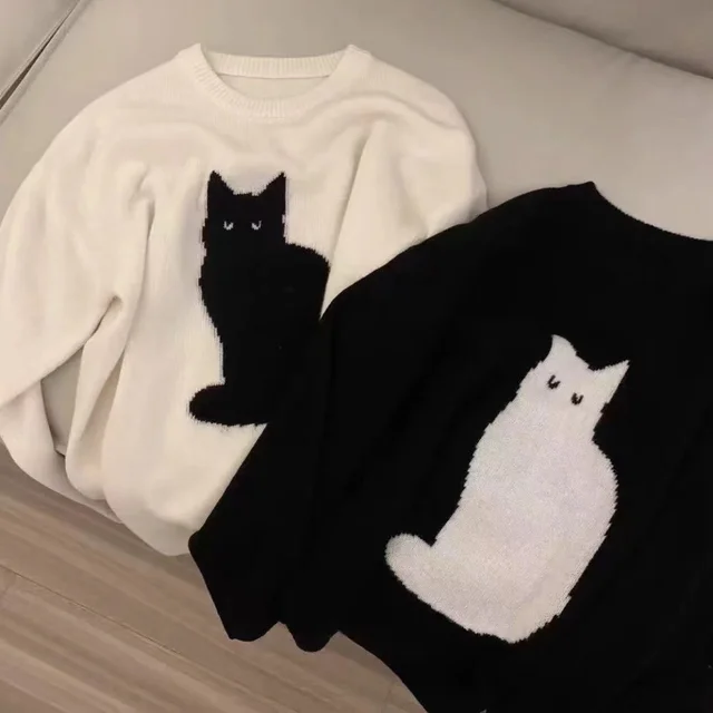 Cat Knit Jumper Sweater 1