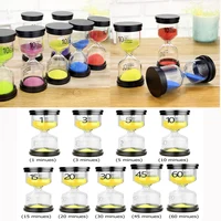 1/3/5/10/15/20/30/45/60 minutes 6color Sand Watch Hourglass Sandglass Sand Cook Clock Children Gift Sand Timer Home Decor 1
