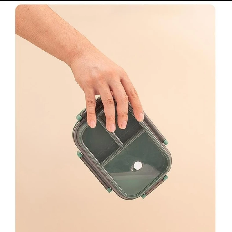 Microwave Safe 2 Tier Food Container Lunch Box with Utensils