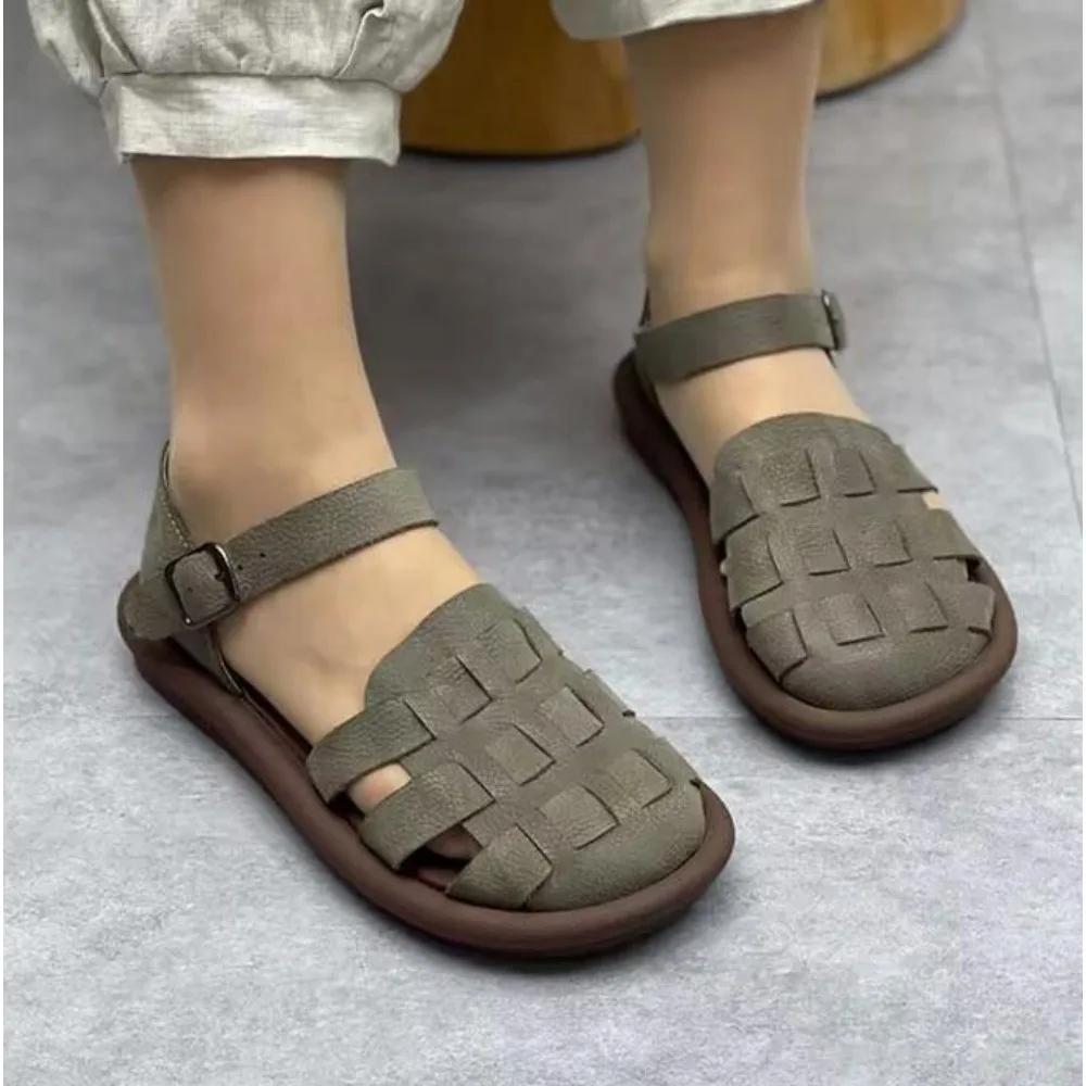 Women Sandals Summer Open Toe Women's Shoes Flat Sandals For Women Non-Slip Comfortable Lightweight Walking Sandals
