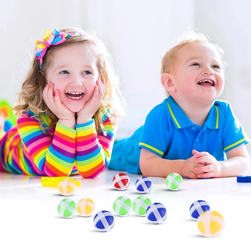 30Pcs Children Dart Balls Interactive Sticky Balls Sticky Balls Dart Game Accessories for Home School Children Gifts Outdoor Fun 4