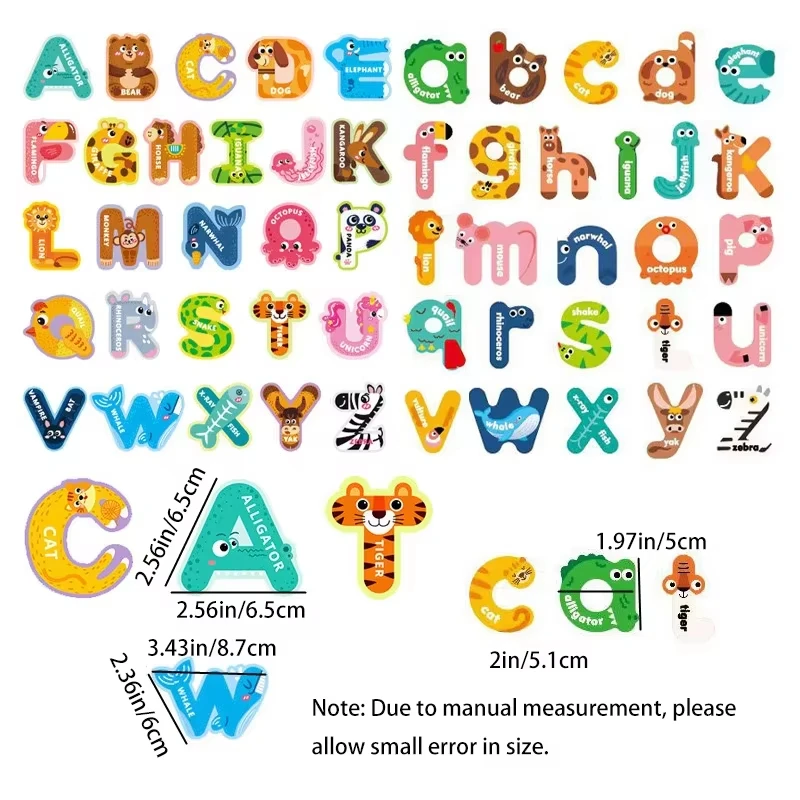 Montessori Magnetic Puzzle Toys Toddler Cognition Letters Numbers Animals Matching Games Baby Educational Puzzle Toys for Kids 6