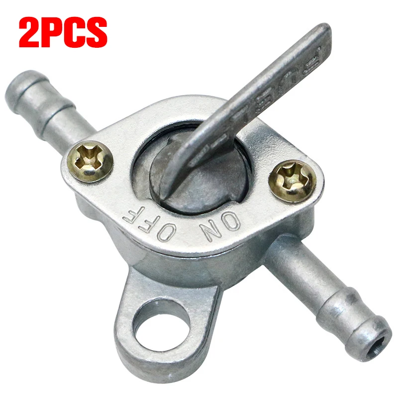 2 Pieces 6mm Motorcycle Scooter Gasoline Faucet Gas Gasoline Valve Fuel