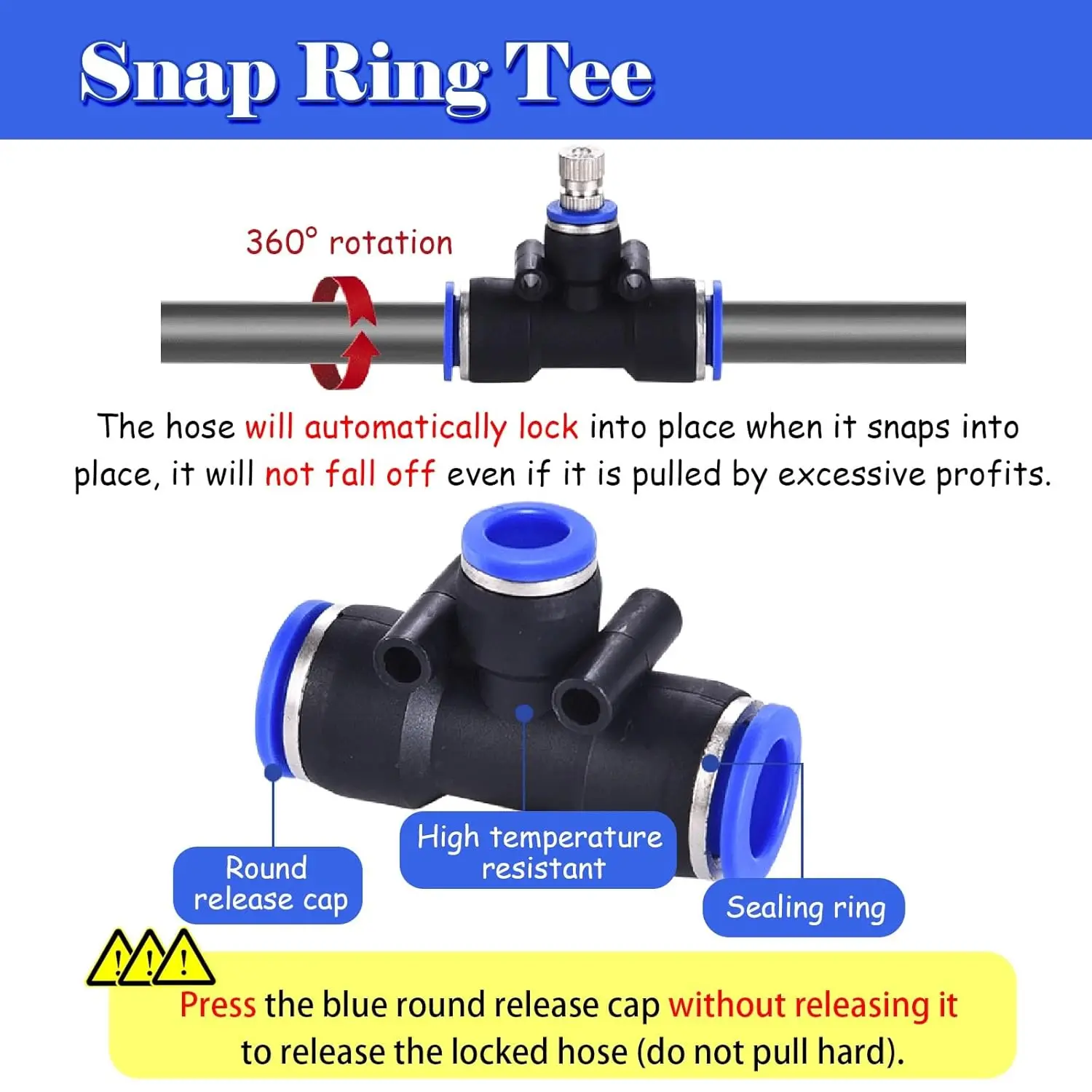 Automatic Temperature Control Sprinkler System for Outdoor and Indoor Irrigation with Hose and Nozzles