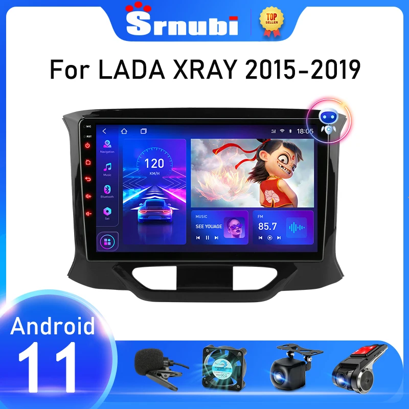 Srnubi Android 11 автомобильный радиоприемник для LADA X Ray Xray 2015 - 2019 мультимедийный плеер 2