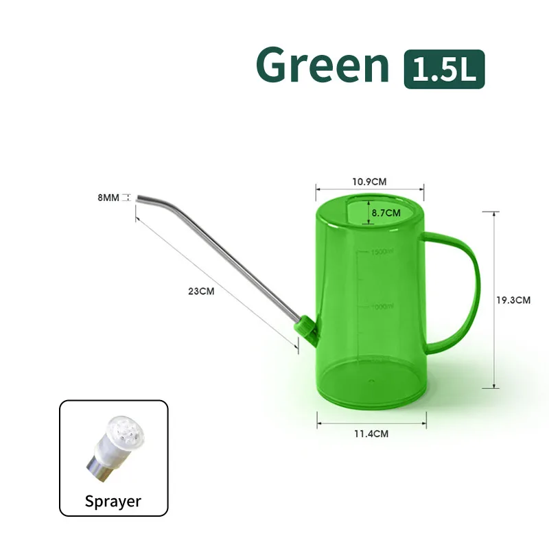 2pcs green 1.5L