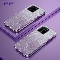 Luxury Glitter Gradient Plating Soft Silicone Back Cover - Mi 12s Pro (Purple)