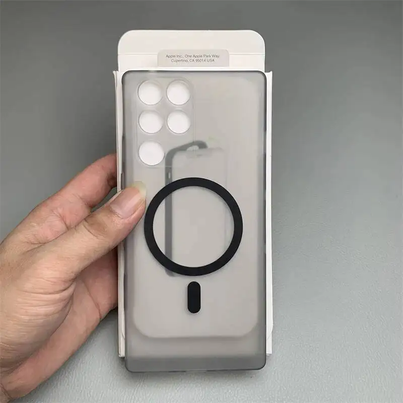 Magnetic Matte Transparent Soft Silicone Protective Case