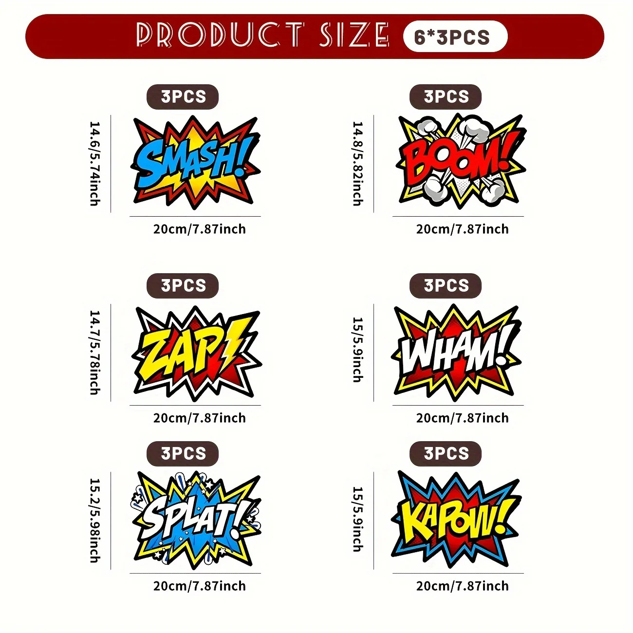 Super Heros Word Cutouts 18pcs Hero Themed Party Favors Birthday Party Supplies Superhero Decorations Avengers Birthday party decorations birthday streamers