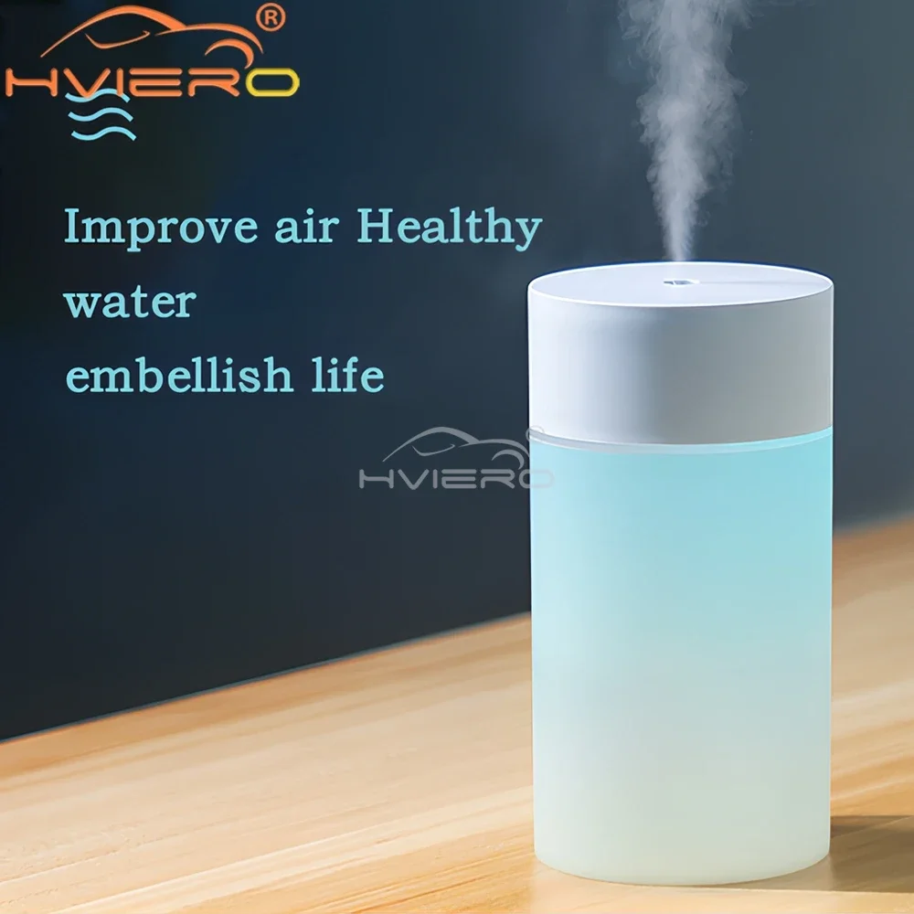 1PCS 260ML Air Humidifier Ultrasonic Mini Aromatherapy Diffuser Portable Sprayer USB Essential Oil Atomizer LED Lamps Home Car air humidifier