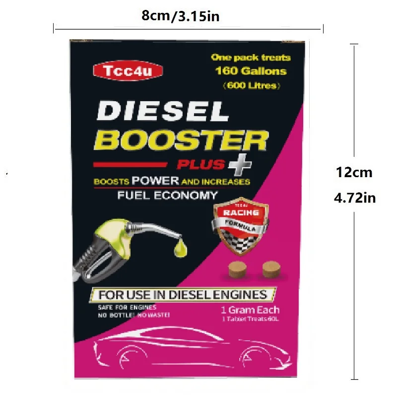 Treats 160Gallons/600Litres Diesel Booster Plus Maximise Power Strength Increases Cetane MPG Fuel Saveing Reduces Black Smoke fuel saver diesel additive