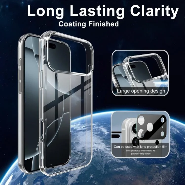 17Pro Custodia rigida trasparente per telefono posteriore Custodia per telefono trasparente antiurto per tutto il corpo per IPhone 17/17 Pro/17 Air/17 ProMax Protezioni - immagine 3