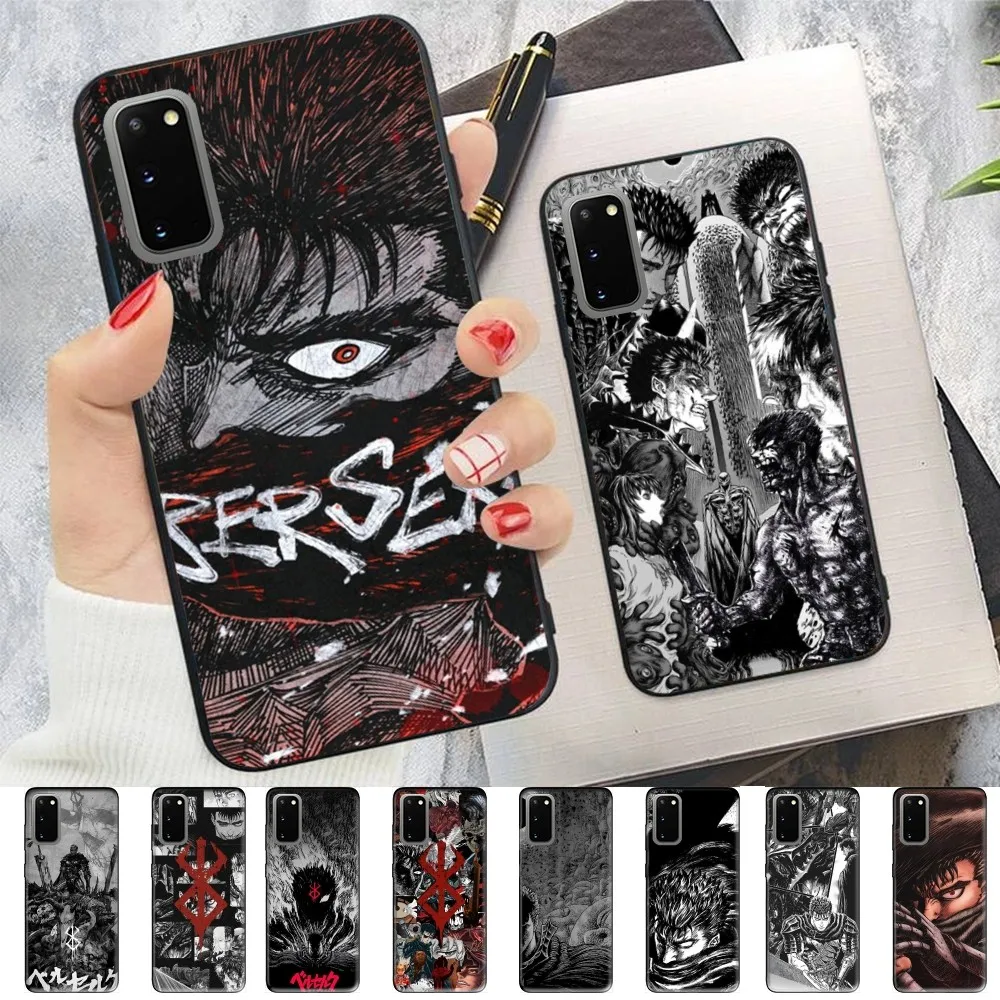 

Anime Berserk Guts Phone Case For Samsung S 9 10 20 21 22 23 30 23plus lite Ultra FE S10lite Fundas