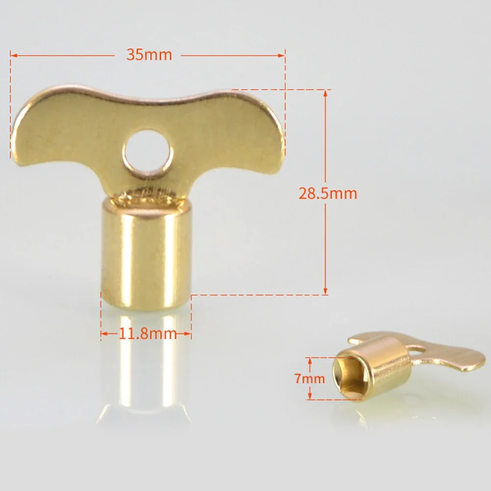 

High Quality Faucet Key Brass Key Brass Hole For Venting Radiator Solid Iron Special Lock Water Tap Square Spool