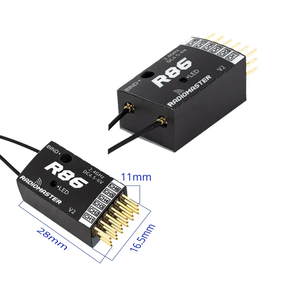 Récepteur RC R81 R84 R86 R88 pour Voiture Drone Bateau - 2.4GHz