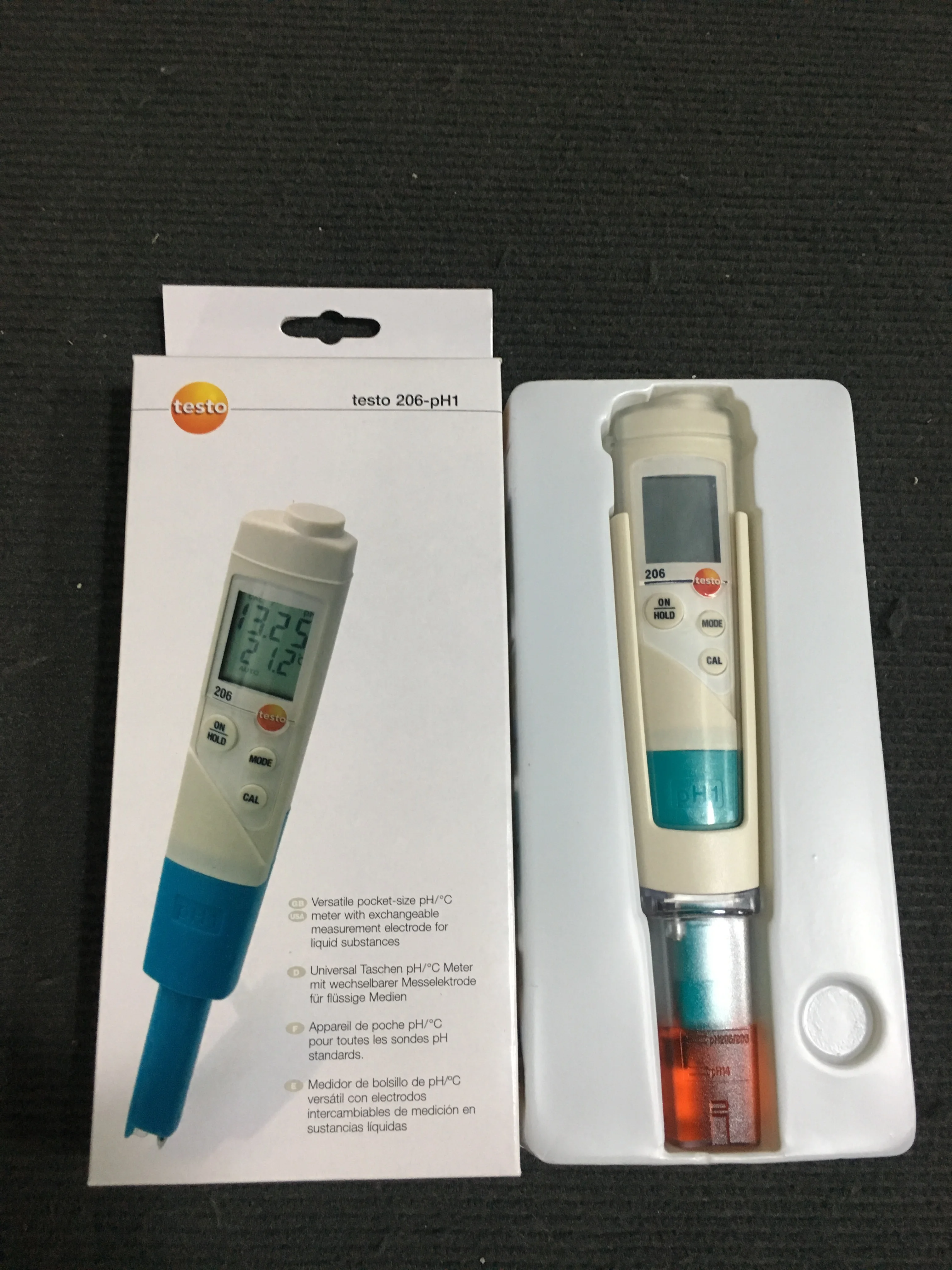 Strumento Di Misurazione Ph/Temperatura Testo 206-Ph1 0563 2061 Phmetro Ip68 Per Liquidi