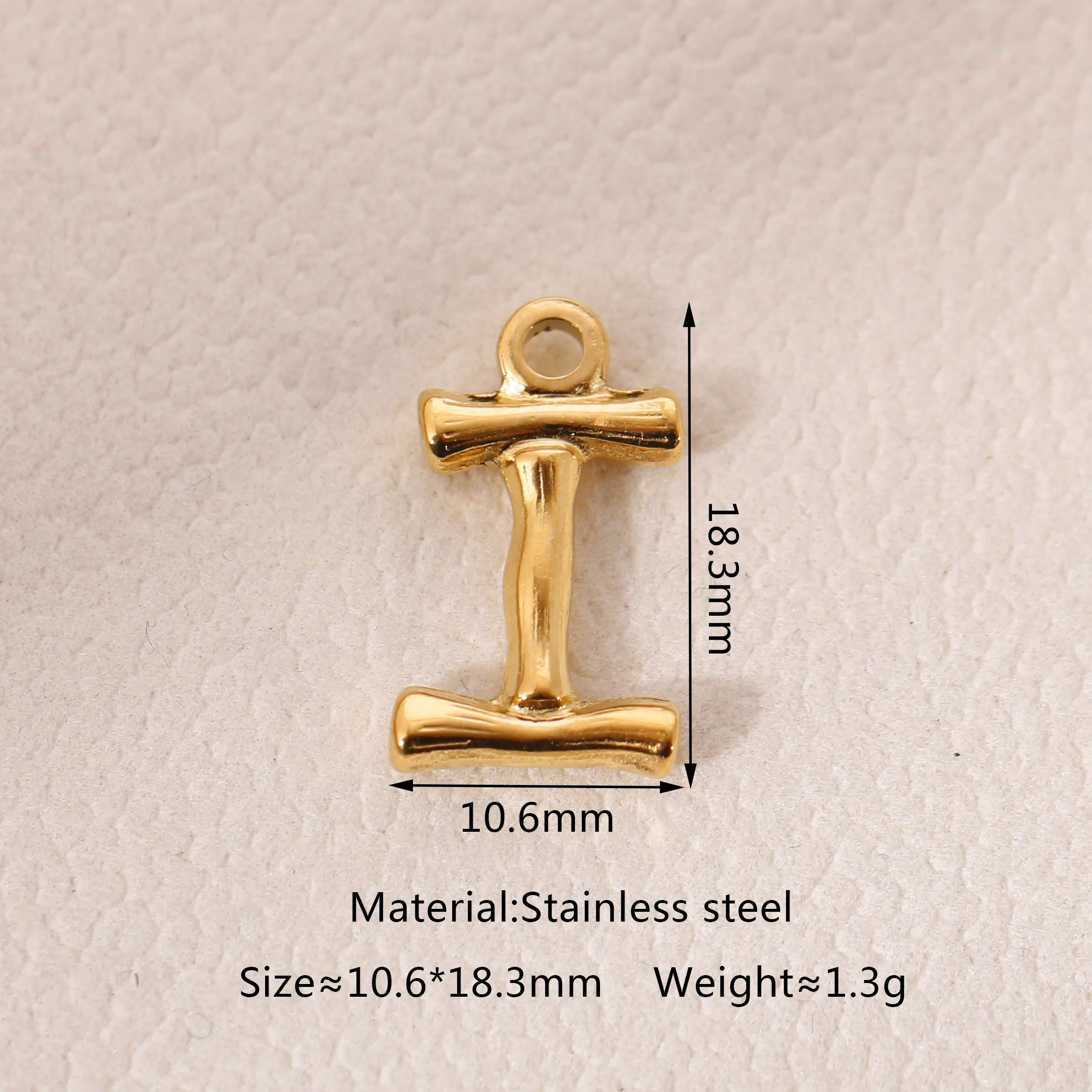 3 Teile/los Englisch Buchstaben Charms Edelstahl PVD Überzug Initial A-Z Alphabet Anhänger DIY Personalisierte Schmuck Finden – Detail 15
