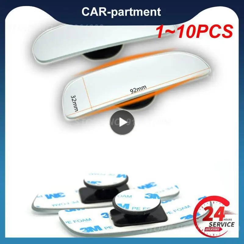 

1~10PCS Car Styling Glass Parking Rear View Mirror 360 Degree Rotating Adjustable Wide Angle Convex Blind Spot Mirror