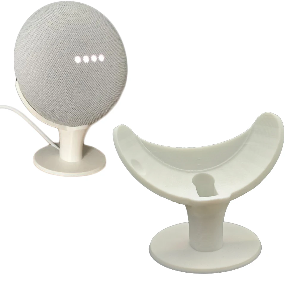 

Desktop Stand For Google Home Mini Nest Mini Voice Assistants Compact Holder Case Plug in Kitchen Bedroom Study Audio Mount