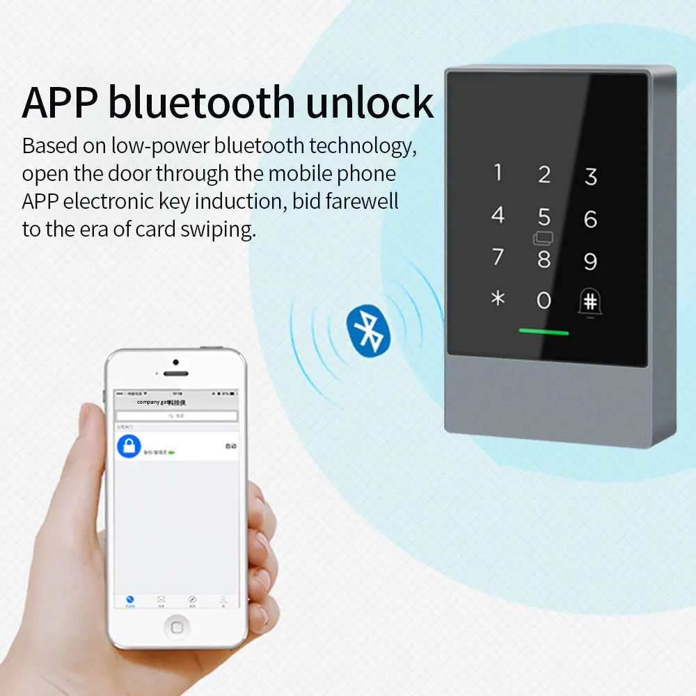 TTLOCK K3/K3F daktyloskopie přístup ovládání dveře systém otvírač pro interkom nfc Bluetooth elektrický brána keypad 13.56mhz RFID karta