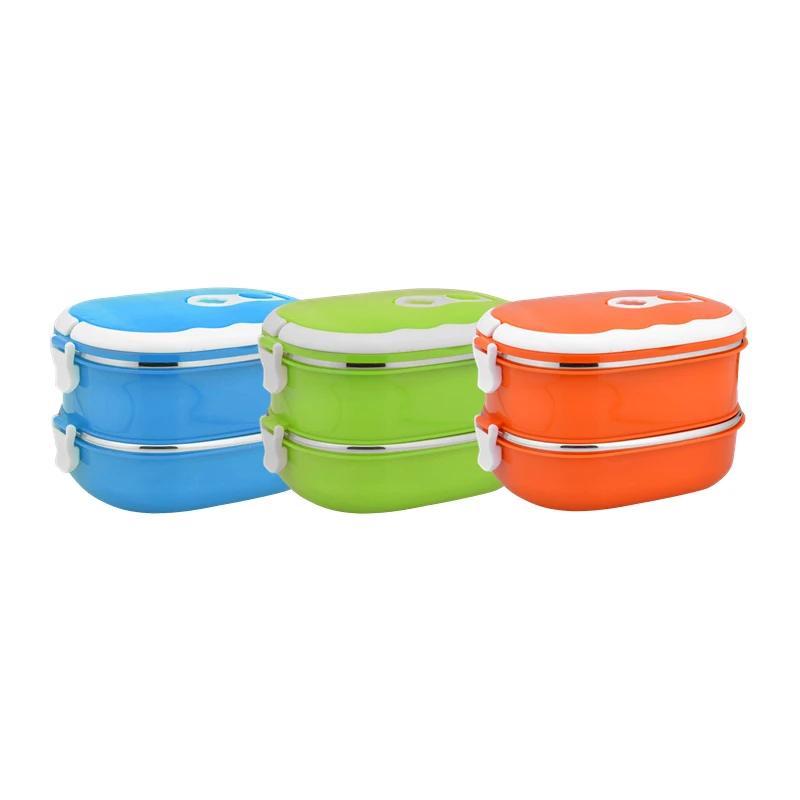 Stainless Steel Storage Dinnerware Stainless Steel Thermal Lunch Box 2 Layers Aliexpress