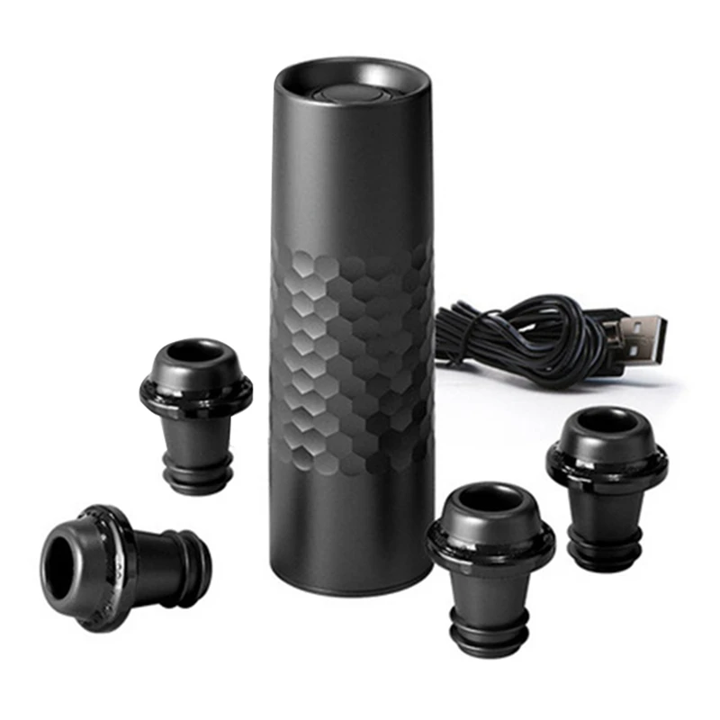 Wine Stoppers Automatic Wine Saver Vacuum Pump with 4 Reusable Wine