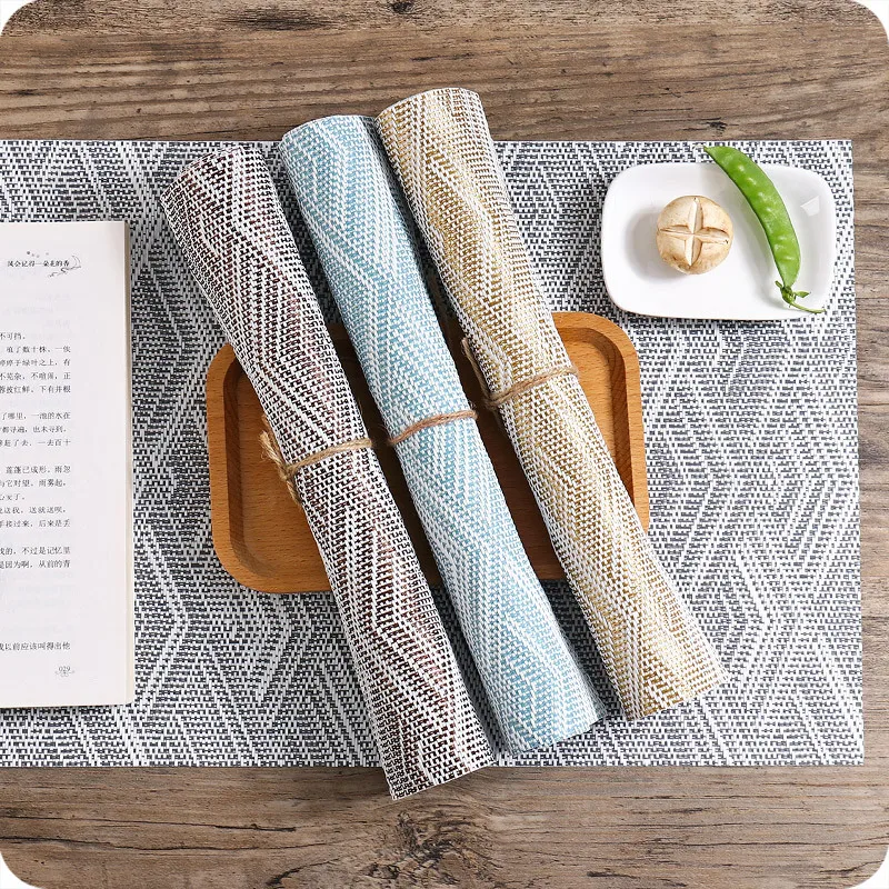 

6/4 шт. алмазные клетчатые салфетки, домашний Простой декоративный коврик для обеденного стола, изоляционный коврик, коврик для места из ПВХ, коврик для чаши, коврик для тарелок