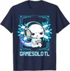 Axolotl Gaming Kids Boys Girls Kawaii Anime Video Game Pew Gamer T-Shirt Gift Cute Gamesolotl Graphic Tee Tops Teens Clothes 5