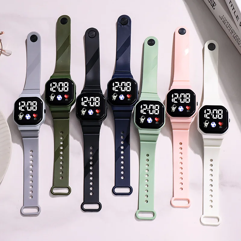 Sports Watch For Women And Men LED Electronic Digital Watch Fashion Casual Simple Silicone Female Watch Electronic Clock - 4