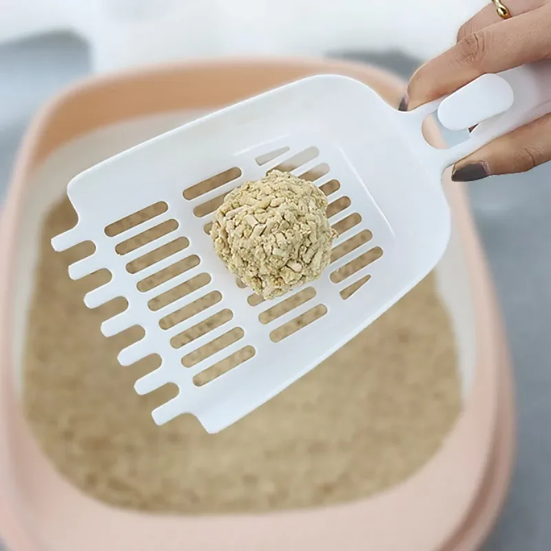 

Cat Litter Shovel Plastic Cat Sand Scoop Large Hole Litter Scoop for Cats Toilet Clean Hangingable Cats Sand Shovel Pet Supplies