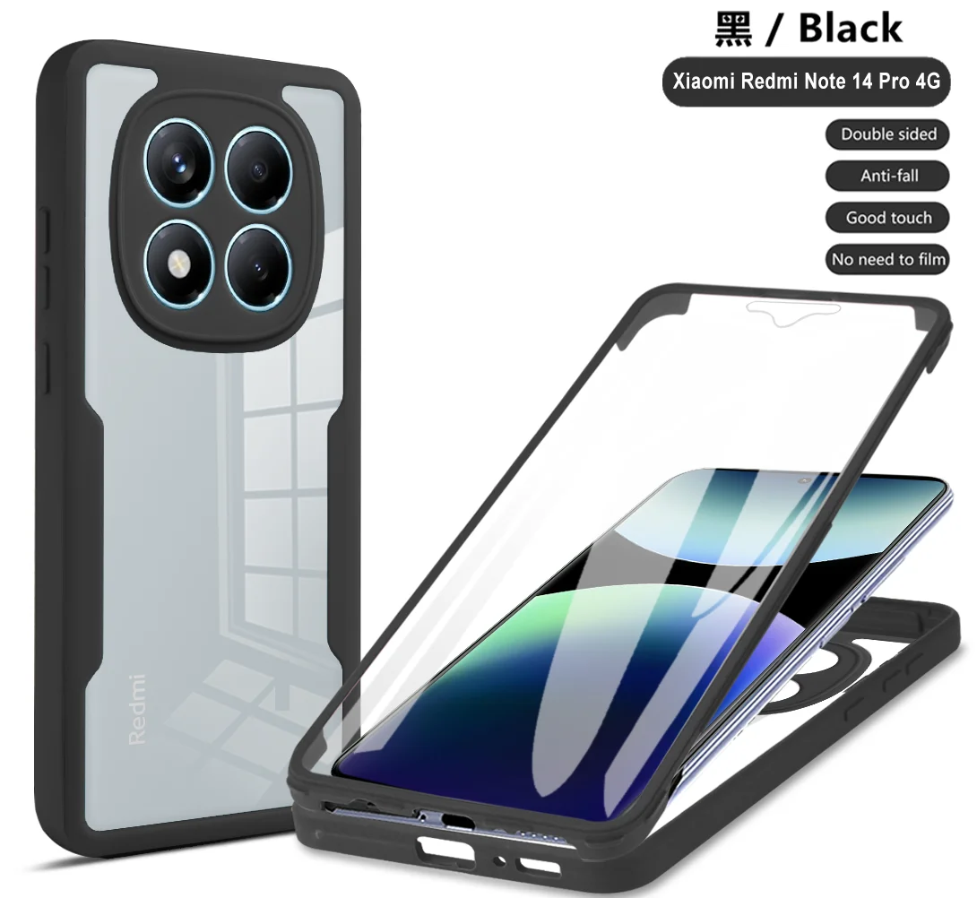 360° Full Protection Clear Shockproof Phone Cover