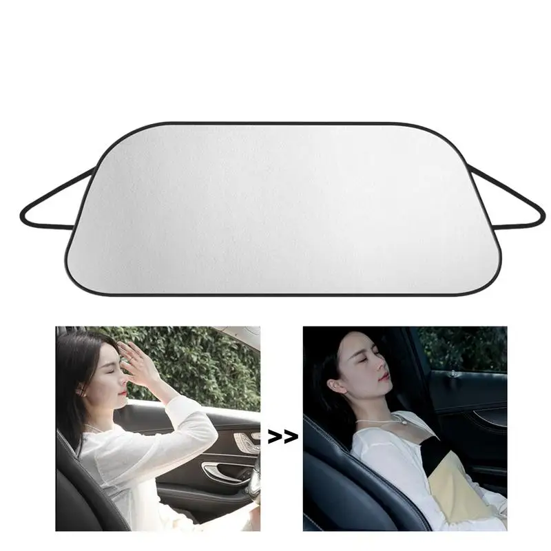 

Солнцезащитный козырек на лобовое стекло, серебряный козырек на лобовое стекло для автомобиля, теплоизоляция, солнцезащитный козырек, многофункциональный аксессуар для автомобиля