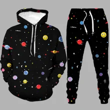 

2022 Fahion Hot New Men's 3D Hoodie Set 3D Print Fashion Fine Pattern Full Set Clothing Men's Outdoor Leisure Hoodie Sets