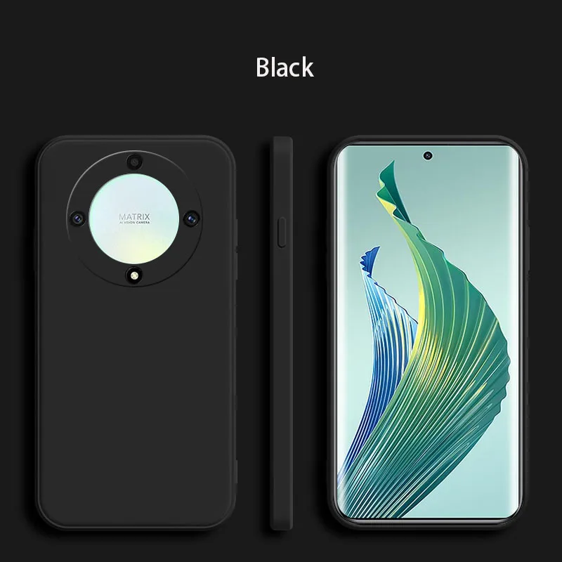Liquid Silicone Soft Phone Case with Square Design - Back Cover s